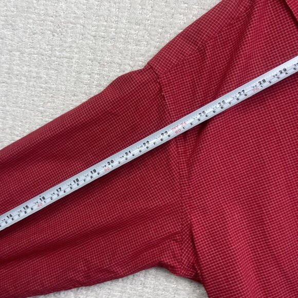 Antigua St Louis Cardinals Men’s M Baseball Long Sleeve Button Up RedPlaid Shirt - Picture 10 of 14